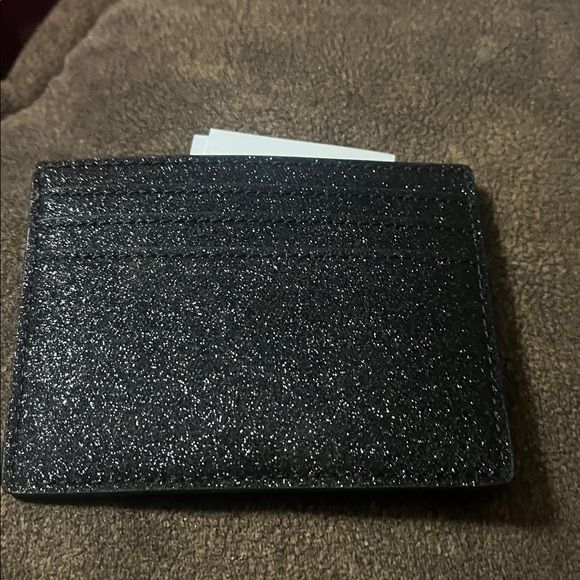 Kate Spade Black Sparkle Card Holder - Picture 4 of 4